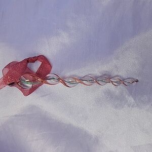 OR1 Red Blue Green - Handblown Glass Icicle Ornament